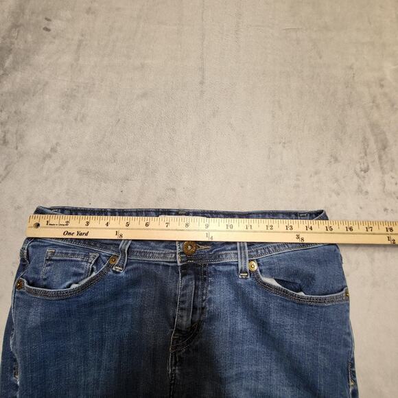 Levis 529 Curvy Boot Cut Jeans Womens 12 Blue Stretch Denim Medium Wash W31 L32 - Picture 10 of 13